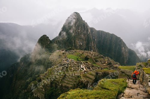 Preview: Young man at Machu Picchu in Peru