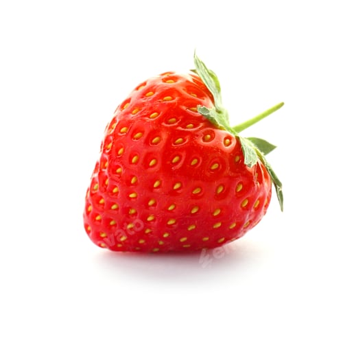 Preview: Delicious ripe strawberry on white background