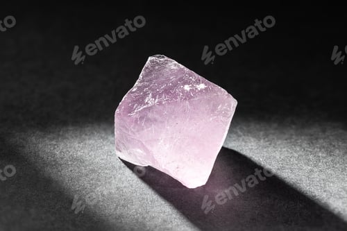 Preview: Fluorite crystal healing stone on black background