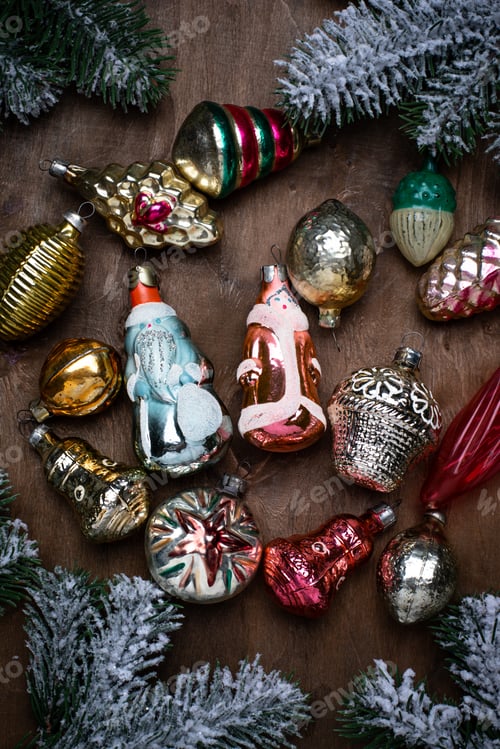 Preview: Retro Soviet glass tree toy