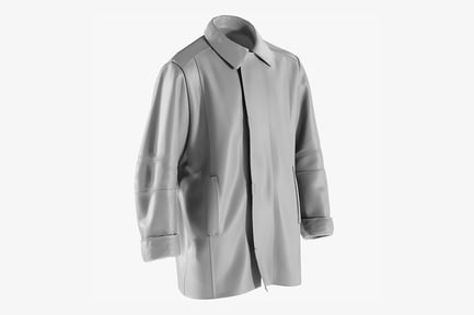 Preview: Men's Casual Overcoat - Collared Jacket for Autumn or Winter Weather