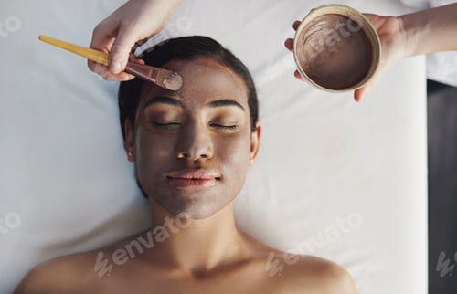 Preview: Cleanse your skin from deeper within. Shot of a young woman getting a facial treatment at a spa.