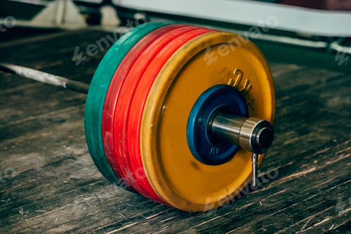 Preview: heavy barbell with five plates