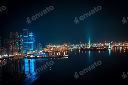 Preview: city scape view at night