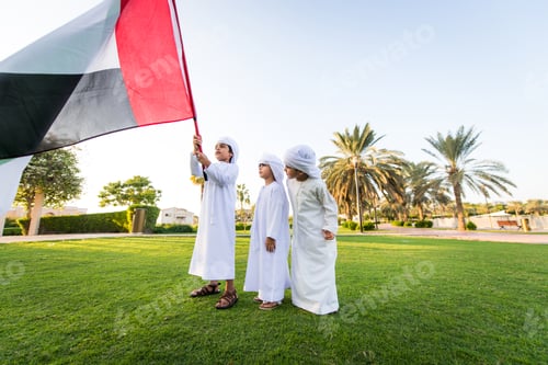 Preview: Group of middle eastern kids in Dubai