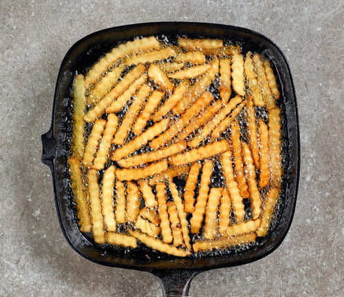 Preview: fried potatoes in frying pan