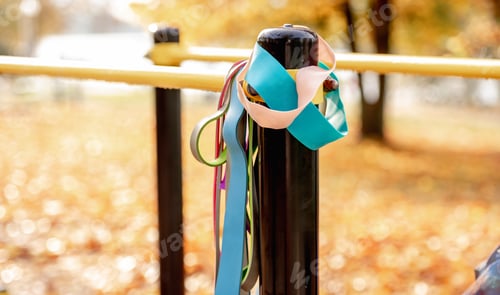 Preview: Exercise rubber bands for fitness hang on steel bar for workout