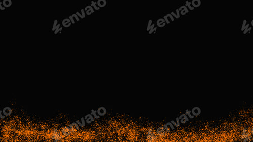 Preview: Neon orange splash brush on black background.