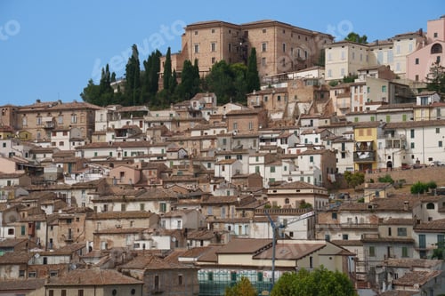 Preview: View of Loreto Aprutino, historic town in Abruzzo, Italy