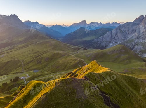 Preview: Sunrise in the Dolomites mountains