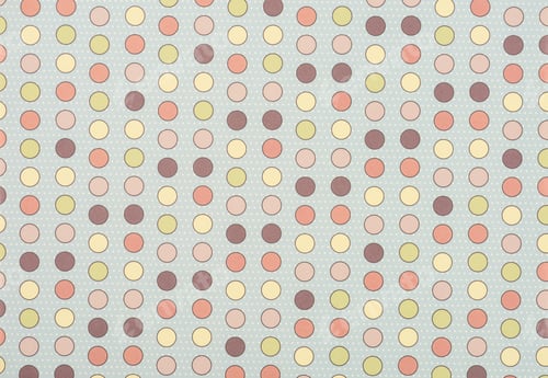 Preview: set of seamless colored circles on gray