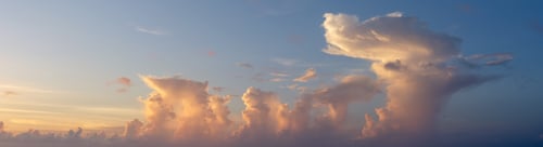 Preview: Beautiful colored cloudy evening sky. Abstract sky background.