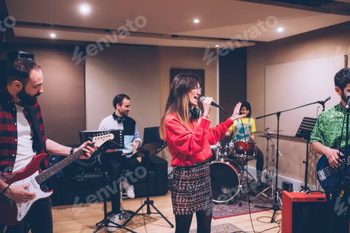 Preview: Musician rehearsing studio
