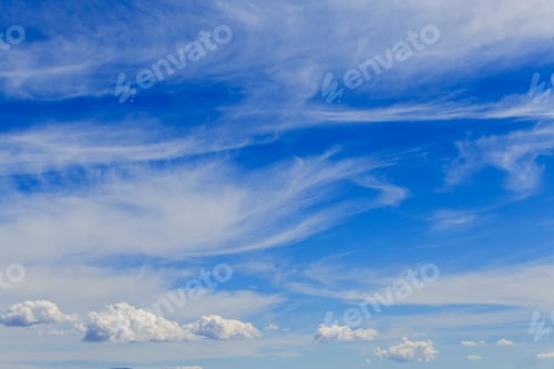 Preview: Blue sky with white clouds background.