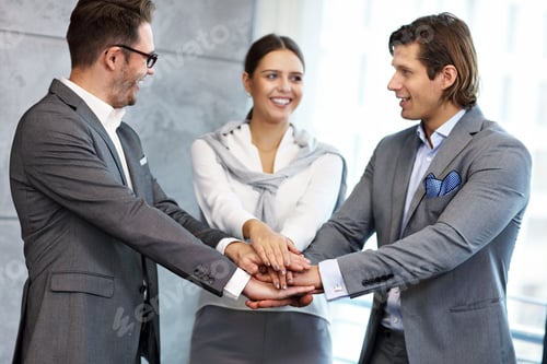 Preview: Group of business people sharing their ideas