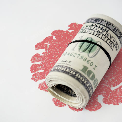 Preview: Money contaminated with coronavirus background