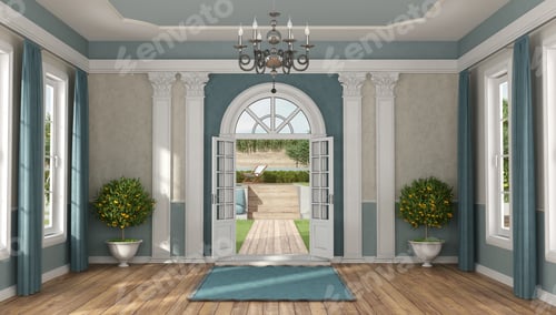Preview: Home entrance of a luxury villa