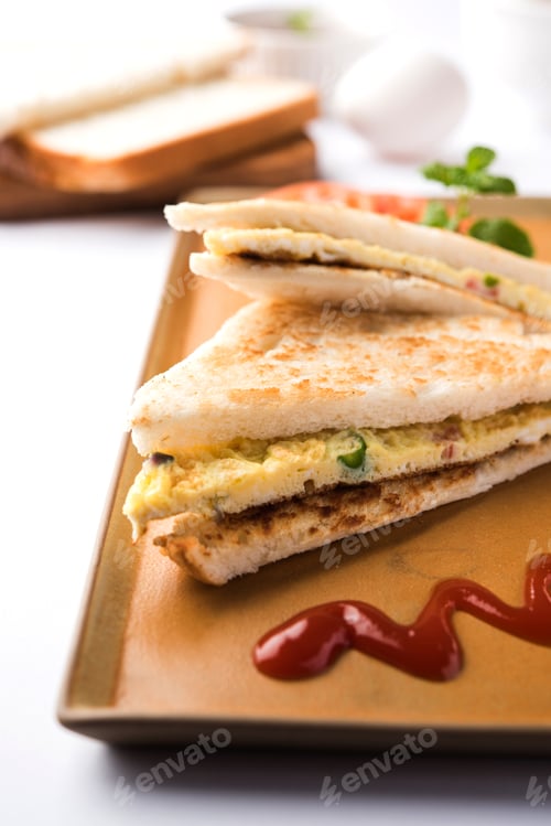 Preview: Bread Omelette Sandwich