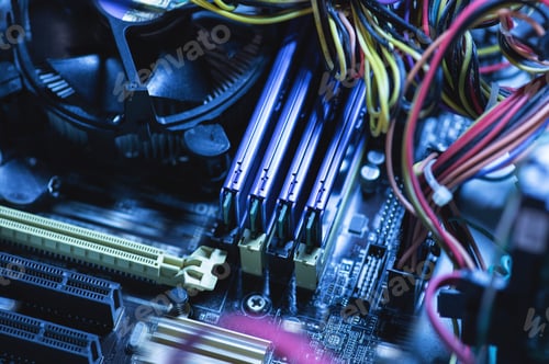 Preview: Different computer parts inside the personal computer