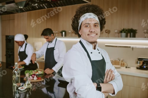 Preview: Smiling Sous Chef at Work