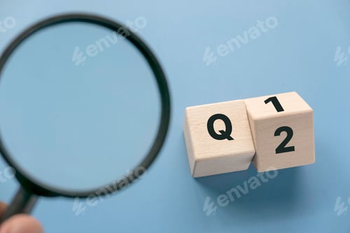 Preview: Quarterly report concept.Company financial report.