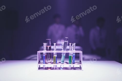 Preview: Colorful beaker in a lab