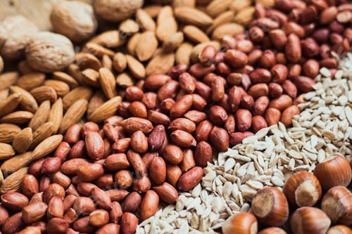 Preview: Nuts and Seeds Assortment on Wooden Table