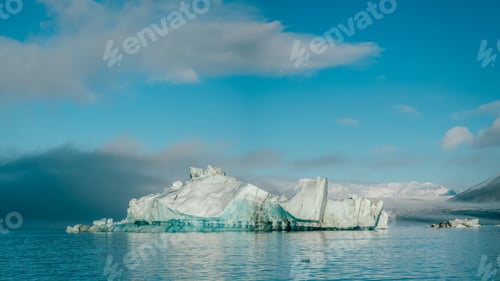 Preview: Majestic icebergs in tranquil blue water