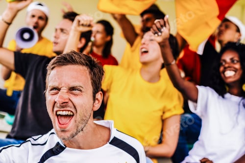 Preview: Supporters from Germany at Stadium