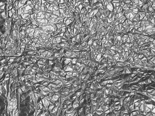 Preview: Silver foil texture background, close up