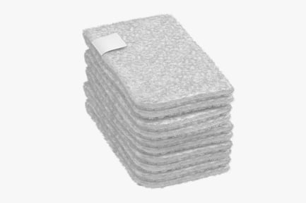 Preview: Stacked Terry Bath Mats - White, Gray & Blue