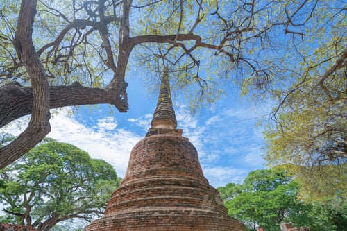 Preview: Old ruins of a ancient temple in Phra Nakhon Si Ayutthaya province, Thailand
