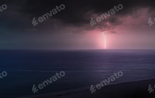 Preview: Lightning over the ocean