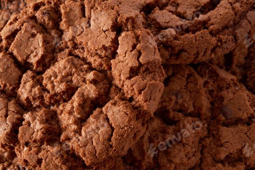 Preview: Dark chocolate cookies background