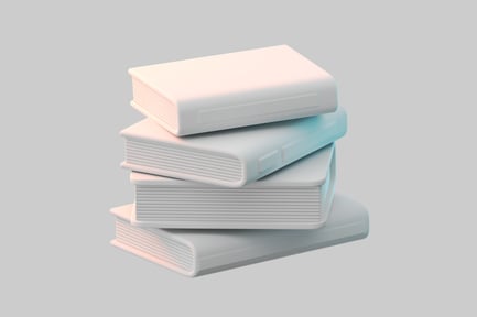 Preview: Stack of closed plain books