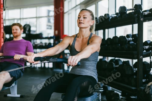 Preview: Athletes training in a cross-fit gym