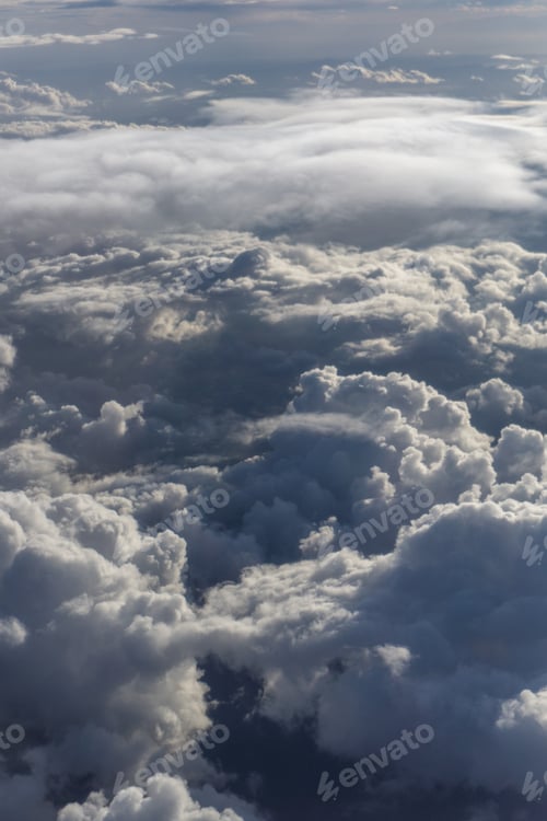 Preview: Aerial view of clouds in the sky