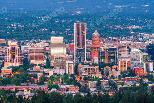 Preview: Portland, Oregon, USA Downtown Cityscape