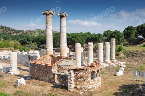 Preview: The Temple of Artemis. Sardes Ancient city. Manisa, Turkey. UNESCO World Heritage Tentative List.