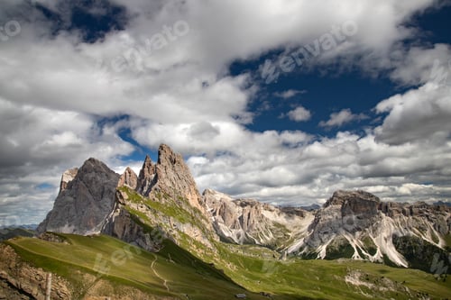 Preview: Majestic mountain scenery - Seceda, Dolomites, Italy.