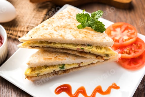 Preview: Bread Omelette Sandwich
