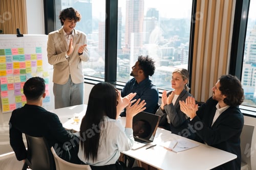 Preview: Professional Marketing Team, Diverse Colleagues and Businesswoman Collaborate Meeting