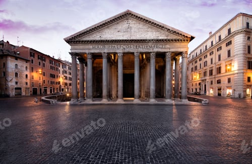 Preview: Beautiful view in Rome. Landmark photography about italian monuments