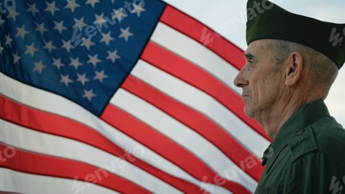 Preview: Veteran Stand Against The American Flag For Memorial Day