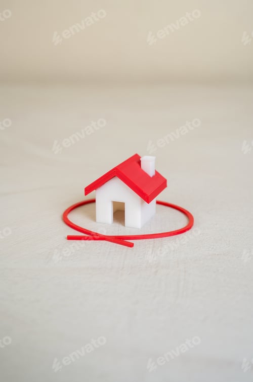 Preview: The house is circled with a red line. Select and inspect a house before purchasing. Inspection