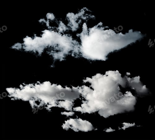 Preview: Black isolated clouds