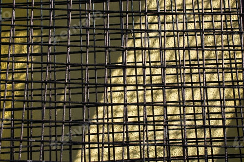 Preview: Urban welded metal grid texture as background