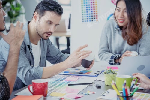 Preview: Multiethnics Teamwork Collaboration Team Meeting Communication concept Business people diversity