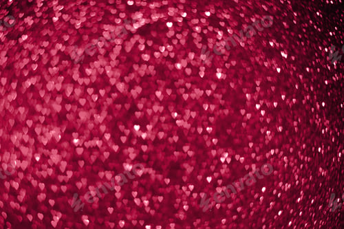 Preview: Magenta hearts bokeh abstract background