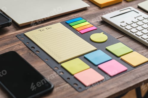 Preview: to do list planner on wooden office desk